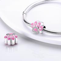 Encanto De Herramienta De Cogote En Forma De Corazón Y Botella De Perfume En Color Rosa De Plata De Ley 925 Para Pulsera De Encantos DIY Joyería - details 3