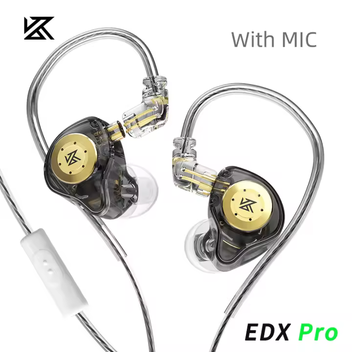 Original EDX Pro X/PRO/Lite Dynamic DE LA Unidad Auricular Bajo Pesado Música Auriculares En La Oreja Cancelación Ruido With Cable - 1