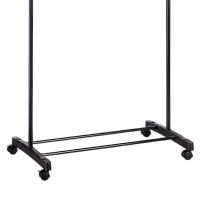 Perchero de Pie con Ruedas, Acero Inoxidable, DOBLE 80x43x90 a 160 cm, Perchero de Ropa Burro, Estructura Metalica Extensible, Organizador de Perchas y Ropa - details 4