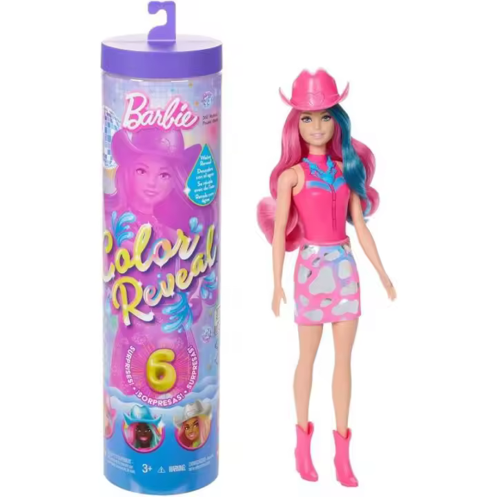 BARBIE COLOR REVEAL SERIE DISCO STAR MUÑECA - 1