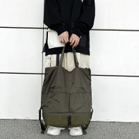 Mochila Unisex Grande Impermeable Deportiva Bolso De Viaje Casual Para Hombres Y Mujeres Bolsa De Mano De Nylon Con Cierre De Zipper - details 6