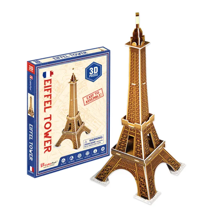 DAM. Puzle 3D TORRE EIFFEL 14x14x34cm. - 1
