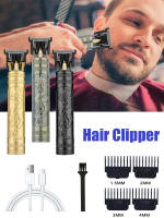 Cortadora De Cabello Eléctrica Recargable T9 Vintage Para Hombres Máquina De Corte De Pelo Con Precisión Afeitadora De Pusher - details 4
