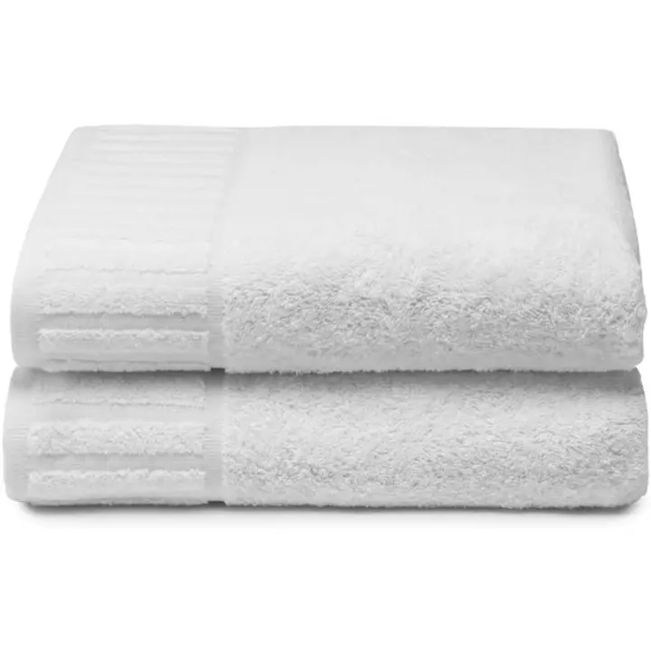 Top Towel - 2 Toallas de Ducha - Toallas Blancas Hotel - Toallas de baño Grandes - Algodón 100% - Blanco-70x140 CMS - 1