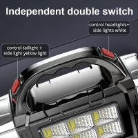 Lámpara De Buzón Recargable Solar COB LED Farol De Camping Impermeable Con Carga USB Y Función De Power Bank Luz Exterior Torcha - details 4