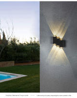 Lámpara De Pared LED De Aluminio IP66 Impermeable Para Exterior 4W 6W 8W 12W Iluminación Para Jardín Dormitorio Sala De Estar Escaleras - details 10