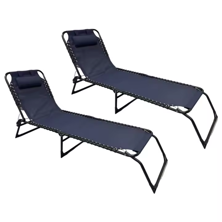 STARTELECTRIC 2 TUMBONAS ELEGANTE EN SOLO POSICION PARA VERANO PLAYA  JARDIN Y CAMPING PESO MAXIMO 110KG MARCA EUROJUGUETES - 1