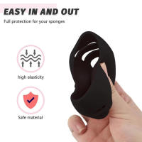 Organizador De Maquillaje De Silicona Ecológica Para Esponjas De Belleza Caja De Almacenamiento Portátil Multi-orificio Para Viajes - details 2