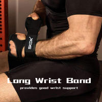 Guantes De Levantamiento De Pesas SKDK Con Apoyo De Tornillo Protección De Palma Completa Para Gimnasio Y Ejercicios De Potencia Equipamiento De Fitness Negro - details 3