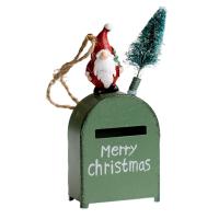 Adorno De Árbol De Navidad Exquisito De Santa Claus De Dibujos Animados Colgante Para Correo Único Y Especial Decoración Navideña - details 3