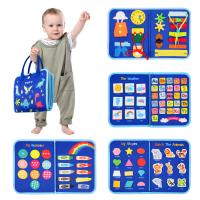 Juguete Montessori De Actividades Sensoriales Para Niños Busy Board Educativo Preescolar Fomenta Los Primeros Habilidades De Aprendizaje Y Motricidad Finas Edad Recomendada 3-6 Años - details 8