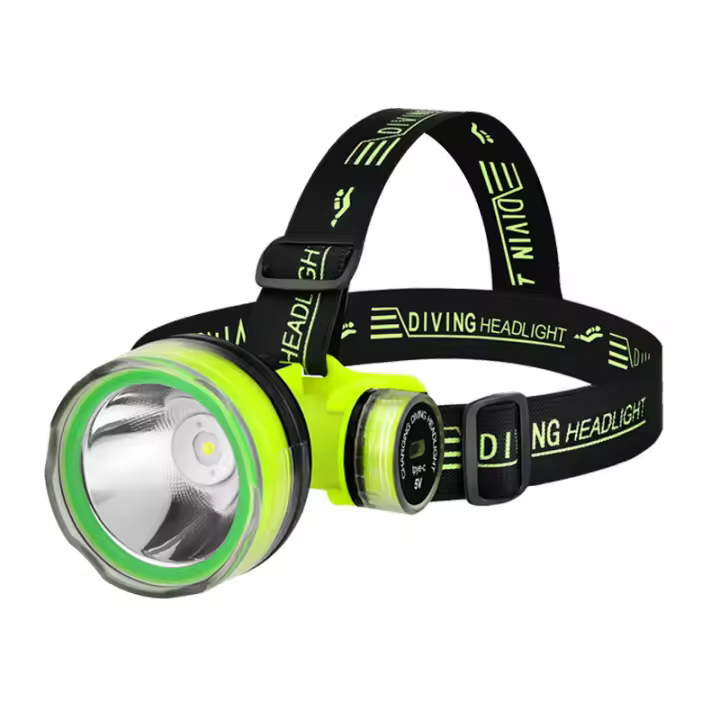 Linterna De Inmersión Recargable Portátil Super Brillante LED Submersible Impermeable 350m Para Buceo Y Pesca Con Tres Modos De Iluminación - 1