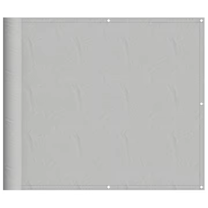 Pantalla de Balcón 100% poliéster Oxford gris Claro 90x600 cm - 1