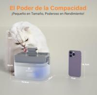 Fuente para Gatos,ELS PET 1,5L Bebedero Gatos Ultra Silenciosa,Fuente Agua Gatos con Múltiples Filtraciones, Fácil de Quitar y Lavar, Bajo Nivel de Agua Apagado Automático (Sin BPA) - details 0