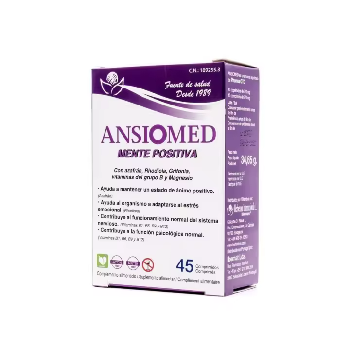 Ansiomed - 45 cápsulas Mente Positiva Bioserum - 1