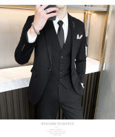Traje De Tres Piezas Para Hombre (blazer+ Chaleco + Pantalones) Estilo Casual Elegante Con Rayas Adaptado a Todas Las Estaciones Vestimenta Adecuada Para Bodas Y Negocios - details 22