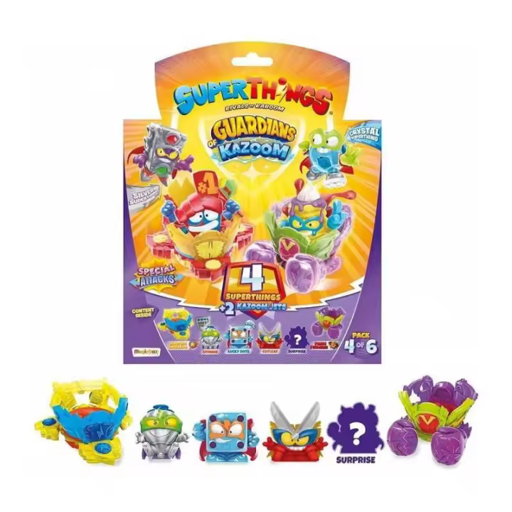 SUPERTHINGS Guardians Of Kazoom - Pack 4 Superthings Lila - Figuras de Acción Militar - 1