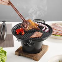 Mini Estufa Para Barbacoa Alcohólica Estilo Japonés Horno De Cocina Para Una Persona Plataforma De Asado De Hierro Fundido Antideslizante Estufa De Alcohol Portátil Hibachi - details 10