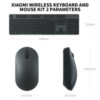 Teclado Y Ratón Inalámbricos Xiaomi 2024 Para Oficina 2.4GHz Portátiles Minimalistas Negros Con 104 Teclas USB Para Computadora - details 11