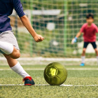 Bola De Fútbol Oficial Tamaño 5 PVC Dorada Y Plateada Para Entrenamiento De Equipo Juego Al Aire Libre Match - details 7