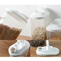 Contenedor De Alimentos Ecológico De Plástico 1000ML / 1500ML Juego De Organización De Pantry Para Cereales Polvo De Leche Granos Y Dulces - details 7
