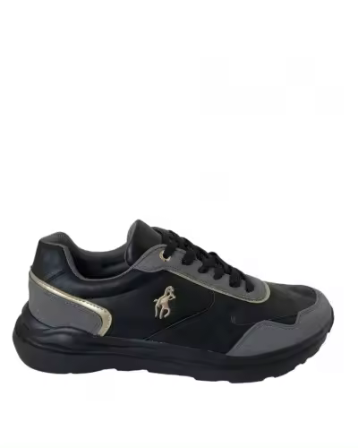Sneakers hombre combinado napa con cordón casual - 1