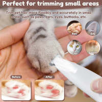 Afeitadora Eléctrica Para Perros Aleekit Precisa Y Portátil Con Pantalla LED Apto Para Cuidado Del Pelaje Y Uñas De Mascotas Pequeñas Y Medianas - details 8