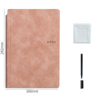 Set De Cuaderno Blanco Reutilizable Con Bolígrafo Y Paño De Limpieza Portátil Planificador Semanal Cuaderno De Memoria De Cuero Estilo Elegante Para Oficina - details 6