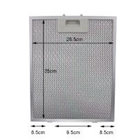 Filtro De Malla Metálica Para Extractor De Cocina Tamaño 350x285x9mm Color Plata Filtro De Aceite Para Aspiradora De Horno - details 18