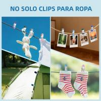 30 Pack Pinzas De Ropa De Acero Inoxidable Resistentes Para Secado De Ropa Y Fotos Línea De Secado De Ropa Clip Para Alimentos Y Cocina - details 4