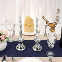 Soporte Para Vela De Cristal Y Metal Para Mesa De Comedor Fiesta De Cumpleaños Boda Decoración Del Hogar Estilo Europeo - details 6