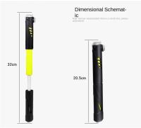 Bomba De Bicicleta De Aluminio Para Rutas Y Montañas Con Tubo Portátil Y Medidor De Presión Aire Para Neumáticos De Bicicleta Accesorios De Ciclismo - details 11