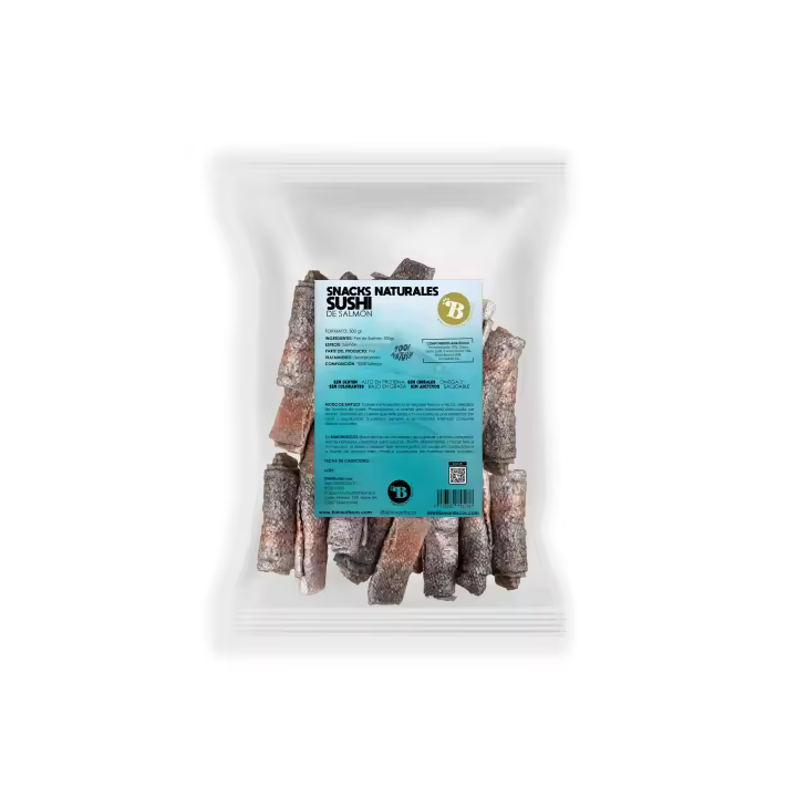BIMORDISCOS Pet products - Sushi de Salmón para perros | Snacks para Perros | Perros Todos Los Tamaños - 1