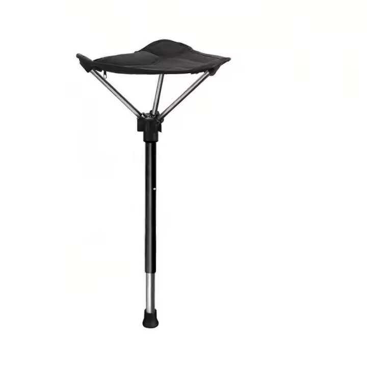 Silla de Pesca al Aire Libre de asiento ajustable de altura de Taburete portátil con 3 engranajes - 1