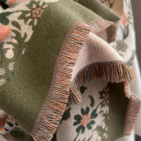 Poncho De Cashmere Floral Impresión Para Mujer Bufanda De Lujo Cálida Pashmina Viaje Chal Envoltura Estilo Elegante 2023 - details 4
