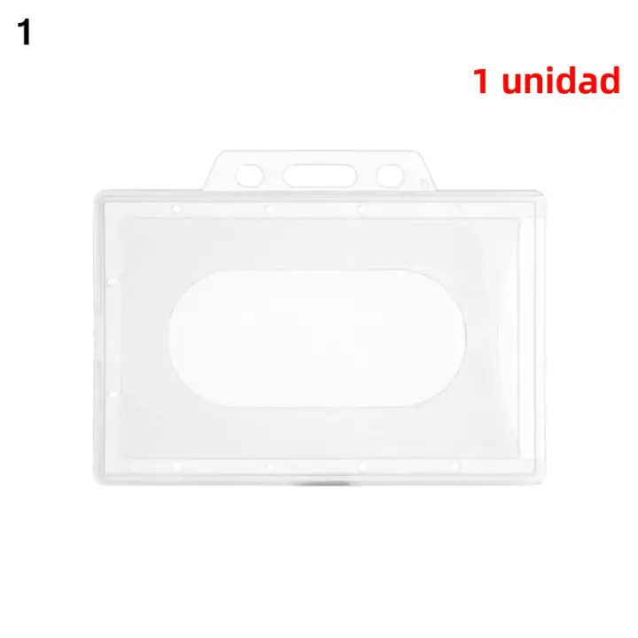 Porta Tarjetas De Identificación De Acrílico Protector De Carteles Duradero Para Uso Multifuncional Cubierta De Plástico Rígido Para Mujeres Y Hombres - 1