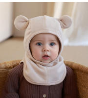 Set De Gorro Y Bufanda Para Bebé Invierno Poliéster Y Algodón Protección De Orejas Lindo Gorro De Protección Para Niños Y Niñas - details 9