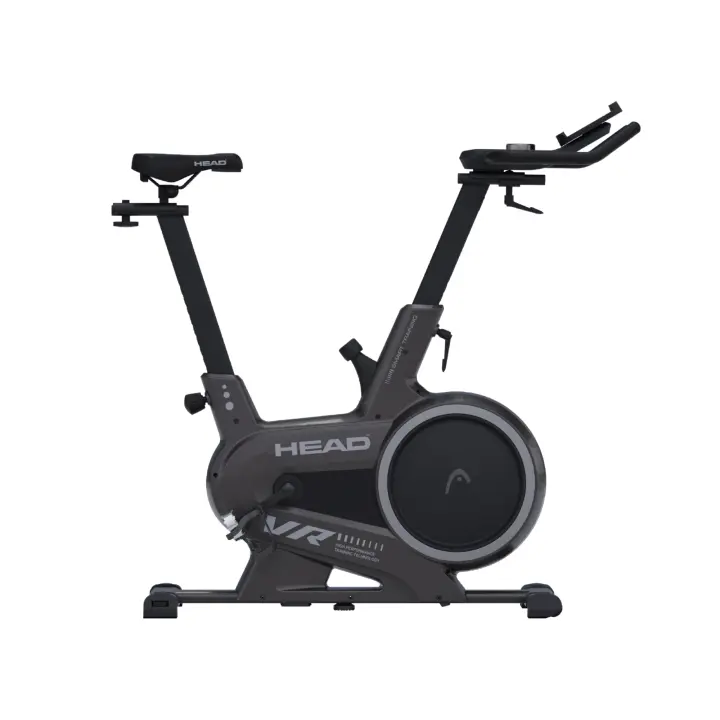 Bicicleta estática indoor HEAD, Pantalla LED, Compatible Kinomap, Zwift, 32 niveles, Negro - 1