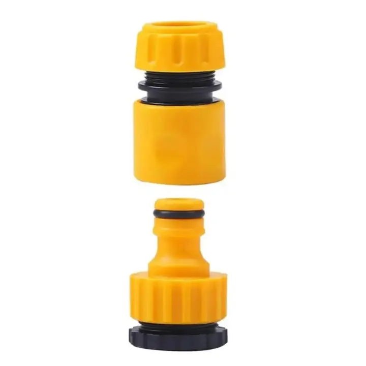Conector Rápido De Jardín 6 Pcs ABS Tubo De Manguera Con Fin De Doble Hombre Adaptador Extensor Para Tubo De Manguera 1/2” - 1