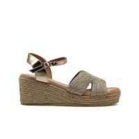 Calzados soraia, Sandalia de antelina y plataforma de yute, espardeñas de cuña, para mujer. - details 3