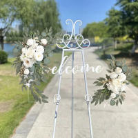 Kit De Arco De Flores Artificiales Blancas Románticas Para Boda Decoración De Casa Fiesta De Aniversario Decoración De Mesa De Novia Decoración De Invierno - details 5
