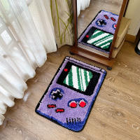 Alfombra Antideslizante De Juego En Color Morado Alfombra De Piso Aestética Con Diseño De Memoria Infantil Flocking Carpet Para El Hogar - details 2
