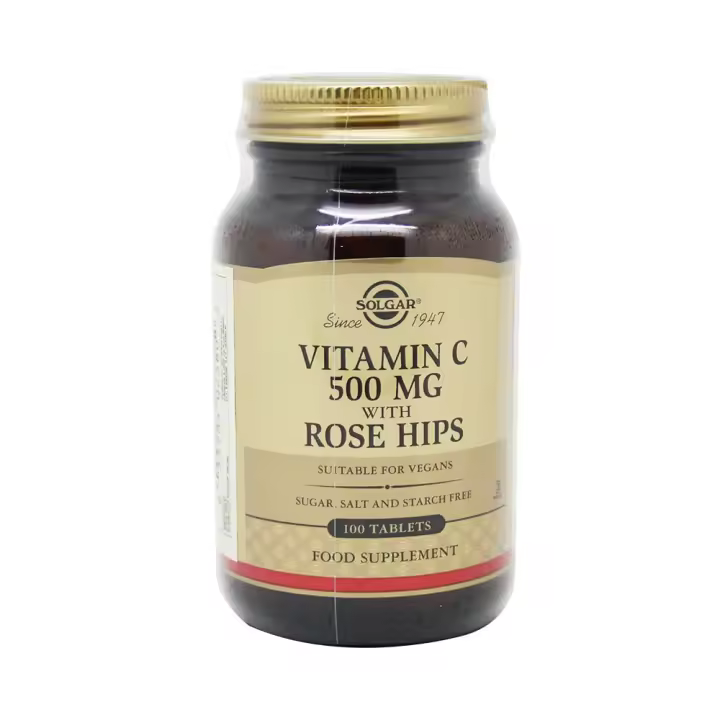 Solgar Vitamina C Rose Hips 500 mg 100 Comprimidos - 1