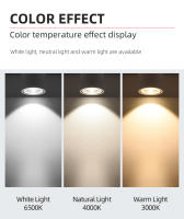 Luz De Techo LED Dimmable Tricolor Para Interiores 220V Decoración Para Cocina Pasillo Sala De Estar Luz Spot LED De Alta Potencia - details 3