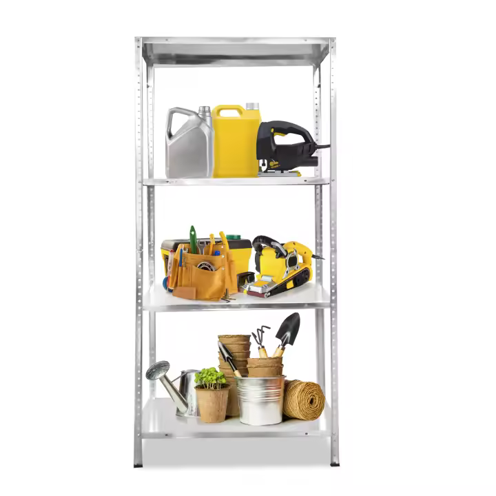 Estanteria Metálica Galvanizada Nyana Home 120kg 4 Baldas 150x75x30cm - 1