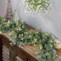 Vine De Hojas De Eucalipto Artificiales Para Decoración De Boda Y Jardín Planta Falsa De Hojas Verdes Para Arco De Boda Y Decoración Del Hogar - details 8