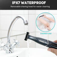 Afeitadora De Precisión Para Áreas Intimadas Y Rostro Recargable ABS Cuchilla Sensible Para Hombres Línea Bikini Vello Pubi Y Axilas - details 5