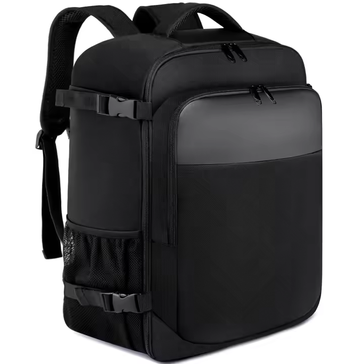 Mochila de viaje multiusos de Tela Oxford para avion de CABIN de 40x20x25, para portátil de 15,6 pulgadas, color Negro - 1