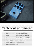 Pedal De Efectos Para Guitarra Eléctrica M-VAVE Mini Universo Efecto Digital Reverb Bypass Verdadero Accesorios De Guitarra - details 6
