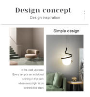Lámpara Colgante Nórdica LED Para Iluminación Interior De Sala De Estar Dormitorio Cocina Comedor Decoración Del Hogar Luz Colgante - details 3